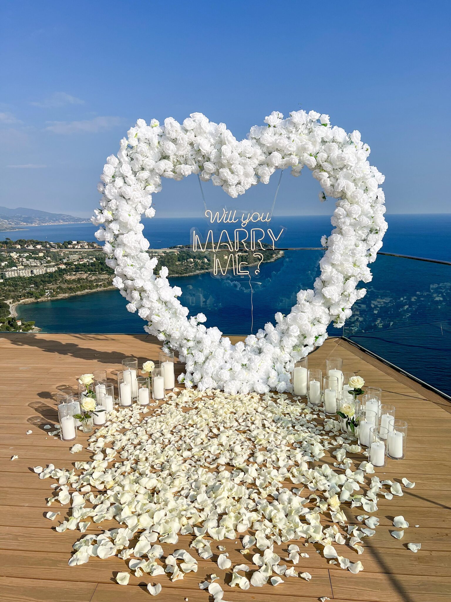 demande en mariage Côte d’Azur luxe