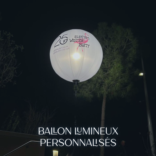 Ballon lumineux personnalises