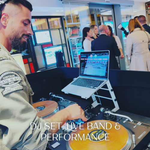 Dj set live band & performance