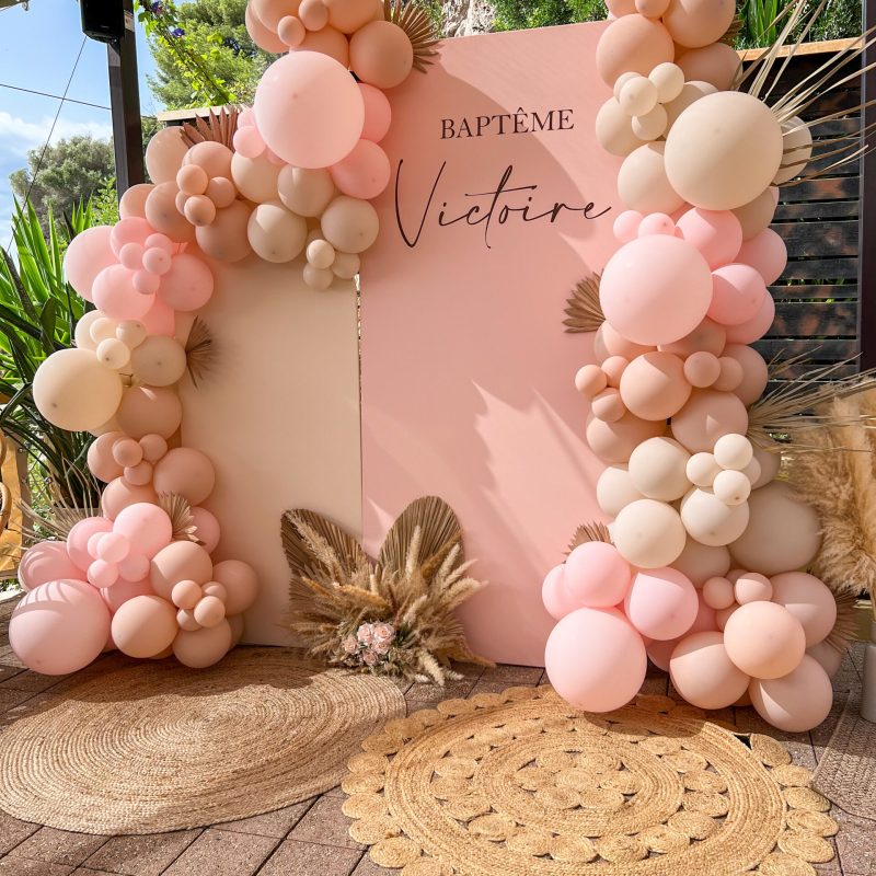 décoration ballons Cannes extérieure