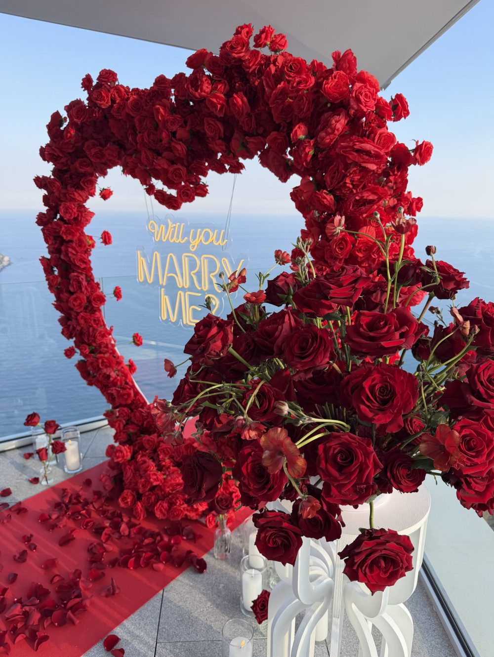 demande en mariage Nice romantique